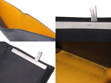 Load image into Gallery viewer, GOYARD ゴヤール 二つ折り財布 サン フロランタン ヘリンボーン STFLO2PMLTY01CL01P ブラック シルバー金具 良品 中古 60856