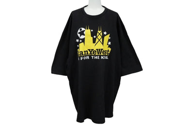 Kanye West カニエウェスト 2003 IS FOR THE KIDS半袖Ｔシャツ FTKボディ ブラック イエロー サイズXL 美品 中古 60858