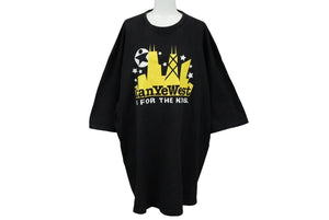 Kanye West カニエウェスト 2003 IS FOR THE KIDS半袖Ｔシャツ FTKボディ ブラック イエロー サイズXL 美品 中古 60858