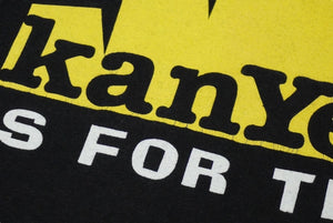 Kanye West カニエウェスト 2003 IS FOR THE KIDS半袖Ｔシャツ FTKボディ ブラック イエロー サイズXL 美品 中古 60858
