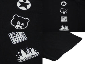 Kanye West カニエウェスト 2003 IS FOR THE KIDS半袖Ｔシャツ FTKボディ ブラック イエロー サイズXL 美品 中古 60858