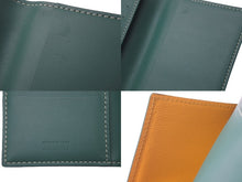 Load image into Gallery viewer, 極美品 GOYARD ゴヤール グルネル パスポート ケース グリーン PVC レザー ロゴ 手帳ケース ヘリンボーン 柄 中古 60867