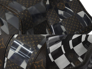 極美品 LOUIS VUITTON ルイ ヴィトン ハンドバッグ キーポル バンドリエール 25 モノグラム チェス 22AW M20872 中古 60869