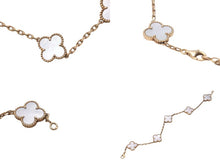 Load image into Gallery viewer, ヴァンクリーフ&amp;アーペル ヴィンテージ アルハンブラ ブレスレット 5モチーフ 750YG シェル 美品 中古 60872