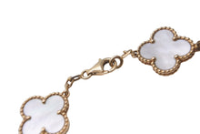 Load image into Gallery viewer, ヴァンクリーフ&amp;アーペル ヴィンテージ アルハンブラ ブレスレット 5モチーフ 750YG シェル 美品 中古 60872