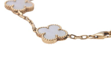 Load image into Gallery viewer, ヴァンクリーフ&amp;アーペル ヴィンテージ アルハンブラ ブレスレット 5モチーフ 750YG シェル 美品 中古 60872