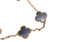 Load image into Gallery viewer, ヴァンクリーフ&amp;アーペル ヴィンテージ アルハンブラ ブレスレット 5モチーフ 750YG オニキス VCARA41300 美品 中古 60873