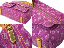 Load image into Gallery viewer, LOUIS VUITTON ルイヴィトン ハンドバッグ ワンショルダー バギーGM モノグラムデニム M95210 ピンク ゴールド金具 美品 中古 60874