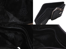 Load image into Gallery viewer, CHROME HEARTS クロムハーツ 二つ折り財布 ジョーイ ブラック ヘビーレザー 牛革 シルバ−925 ブラック 美品 中古 60930