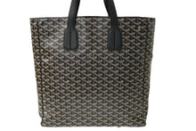 Load image into Gallery viewer, GOYARD ゴヤール トートバッグ サックヴォルテール ブラック ブラウン PVCコーティングキャンバス レザー 美品 中古 60947