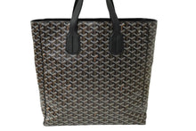 Load image into Gallery viewer, GOYARD ゴヤール トートバッグ サックヴォルテール ブラック ブラウン PVCコーティングキャンバス レザー 美品 中古 60947