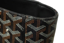 Load image into Gallery viewer, GOYARD ゴヤール トートバッグ サックヴォルテール ブラック ブラウン PVCコーティングキャンバス レザー 美品 中古 60947