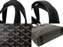 Load image into Gallery viewer, GOYARD ゴヤール トートバッグ サックヴォルテール ブラック ブラウン PVCコーティングキャンバス レザー 美品 中古 60947