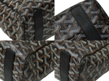 Load image into Gallery viewer, GOYARD ゴヤール トートバッグ サックヴォルテール ブラック ブラウン PVCコーティングキャンバス レザー 美品 中古 60947