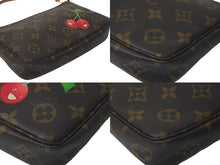 Load image into Gallery viewer, LOUIS VUITTON ルイヴィトン ポシェット アクセソワール ブラウン モノグラム チェリー 村上隆 M95008 美品 中古 60950