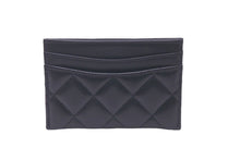 Load image into Gallery viewer, 極美品 CHANEL シャネル ココマーク カードケース 31番台 ラムスキン ソーブラック 中古 60951