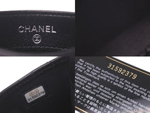 Load image into Gallery viewer, 極美品 CHANEL シャネル ココマーク カードケース 31番台 ラムスキン ソーブラック 中古 60951