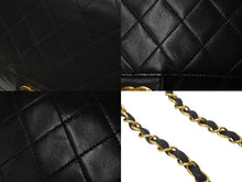 Load image into Gallery viewer, CHANEL シャネル マトラッセ チェーンショルダーバッグ ココマーク 5番台 プッシュロック ブラック ラムスキン ゴールド金具 美品 中古 60963