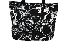 Load image into Gallery viewer, 新品未使用品 KAWS×UNIQLO カウズ×ユニクロ トートバッグ ピーナッツ 401707 コットン ブラック シルバー金具 中古 60966