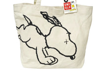 Load image into Gallery viewer, 新品未使用品 KAWS×UNIQLO カウズ×ユニクロ トートバッグ ピーナッツ 401707 シルバー金具 中古 60967
