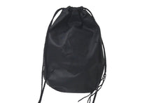 Load image into Gallery viewer, CHROME HEARTS クロムハーツ クロスパッチ ドローストリングス バッグ 巾着 シルバー SV925 レザー ブラック 中古 60970