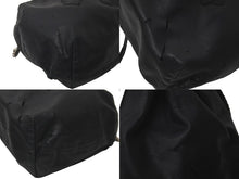 Load image into Gallery viewer, CHROME HEARTS クロムハーツ クロスパッチ ドローストリングス バッグ 巾着 シルバー SV925 レザー ブラック 中古 60970