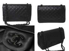 Load image into Gallery viewer, 極美品 CHANEL シャネル チェーンショルダーバッグ マトラッセ30 Wフラップ A58600 ソーブラック ランダムシリアル 中古 60978