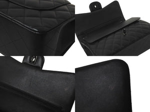 極美品 CHANEL シャネル チェーンショルダーバッグ マトラッセ30 Wフラップ A58600 ソーブラック ランダムシリアル 中古 60978