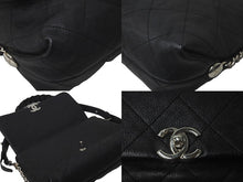 Load image into Gallery viewer, CHANEL シャネル マトラッセ ワンショルダーバッグ ココマーク 25番台 ブラック レザー シルバー金具 美品 中古 60979