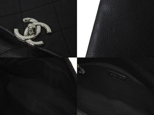 CHANEL シャネル マトラッセ ワンショルダーバッグ ココマーク 25番台 ブラック レザー シルバー金具 美品 中古 60979