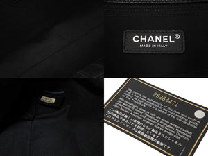 CHANEL シャネル マトラッセ ワンショルダーバッグ ココマーク 25番台 ブラック レザー シルバー金具 美品 中古 60979