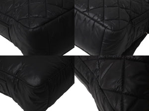 CHANEL シャネル コココクーン マトラッセ ショルダーバッグ A48616 18番台 ナイロン ブラック シルバー金具 美品 中古 60981