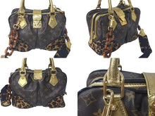 Load image into Gallery viewer, LOUIS VUITTON ルイヴィトン ハンドバッグ レオパードアデル モノグラムキャンバス M95284 ゴールド金具 美品 中古 60982