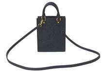 Load image into Gallery viewer, 極美品 LOUIS VUITTON ルイヴィトン ハンドバッグ プティット・サックプラ モノグラムアンプラント M81417 ブラック 中古 60994