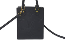 Load image into Gallery viewer, 極美品 LOUIS VUITTON ルイヴィトン ハンドバッグ プティット・サックプラ モノグラムアンプラント M81417 ブラック 中古 60994