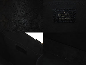 極美品 LOUIS VUITTON ルイヴィトン ハンドバッグ プティット・サックプラ モノグラムアンプラント M81417 ブラック 中古 60994