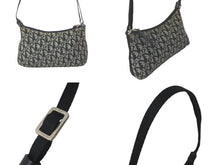 Load image into Gallery viewer, Christian Dior クリスチャンディオール ハンドバッグ トロッター キャンバス ベージュ ブラック シルバー金具 良品 中古 60995