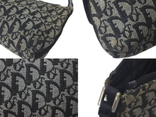 Load image into Gallery viewer, Christian Dior クリスチャンディオール ハンドバッグ トロッター キャンバス ベージュ ブラック シルバー金具 良品 中古 60995