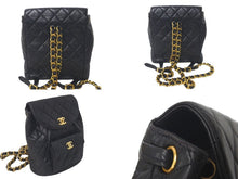 Load image into Gallery viewer, CHANEL シャネル リュック デイパック マトラッセ ラムスキン ココマーク 3番台 1995年 ブラック ゴールド金具 美品 中古 61001