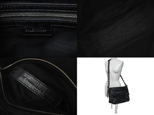 極美品 BALENCIAGA バレンシアガ ショルダーバッグ LE CAGOLE ルカゴール ミディアム 719093210KR1000 ブラック 中古 61009