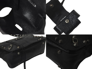 極美品 BALENCIAGA バレンシアガ ショルダーバッグ LE CAGOLE ルカゴール ミディアム 719093210KR1000 ブラック 中古 61009
