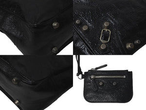 極美品 BALENCIAGA バレンシアガ ショルダーバッグ LE CAGOLE ルカゴール ミディアム 719093210KR1000 ブラック 中古 61009