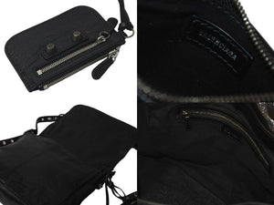 極美品 BALENCIAGA バレンシアガ ショルダーバッグ LE CAGOLE ルカゴール ミディアム 719093210KR1000 ブラック 中古 61009