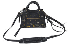 Load image into Gallery viewer, BALENCIAGA バレンシアガ ネオクラシックミニ ２WAYハンドバッグ 1000スト 693913 レザー ブラック ゴールド金具 美品 中古 61014