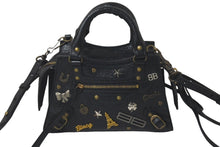 Load image into Gallery viewer, BALENCIAGA バレンシアガ ネオクラシックミニ ２WAYハンドバッグ 1000スト 693913 レザー ブラック ゴールド金具 美品 中古 61014