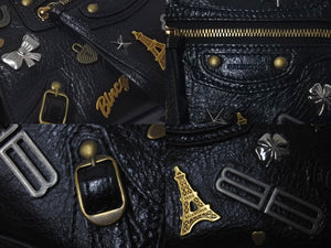 BALENCIAGA バレンシアガ ネオクラシックミニ ２WAYハンドバッグ 1000スト 693913 レザー ブラック ゴールド金具 美品 中古 61014