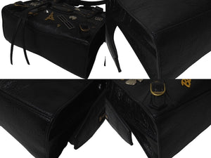 BALENCIAGA バレンシアガ ネオクラシックミニ ２WAYハンドバッグ 1000スト 693913 レザー ブラック ゴールド金具 美品 中古 61014