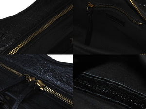 BALENCIAGA バレンシアガ ネオクラシックミニ ２WAYハンドバッグ 1000スト 693913 レザー ブラック ゴールド金具 美品 中古 61014