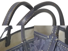 画像をギャラリービューアに読み込む, GOYARD ゴヤール サンルイPM トートバッグ ヘリンボーン ポーチ付き PVC グレー シルバー金具 良品 中古 61015