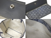 画像をギャラリービューアに読み込む, GOYARD ゴヤール サンルイPM トートバッグ ヘリンボーン ポーチ付き PVC グレー シルバー金具 良品 中古 61015